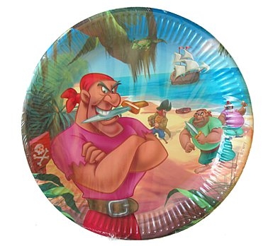 Papírové talíře "Disney Piráti" - 10 ks/23 cm