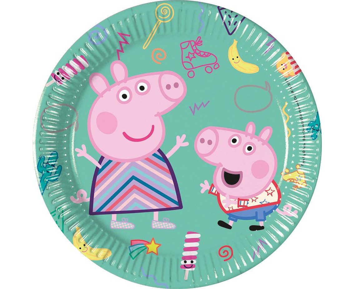 Papírové talíře "Prasátko Peppa" 8 ks/20 cm