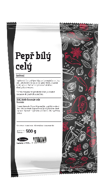 Pepř bílý celý 500g