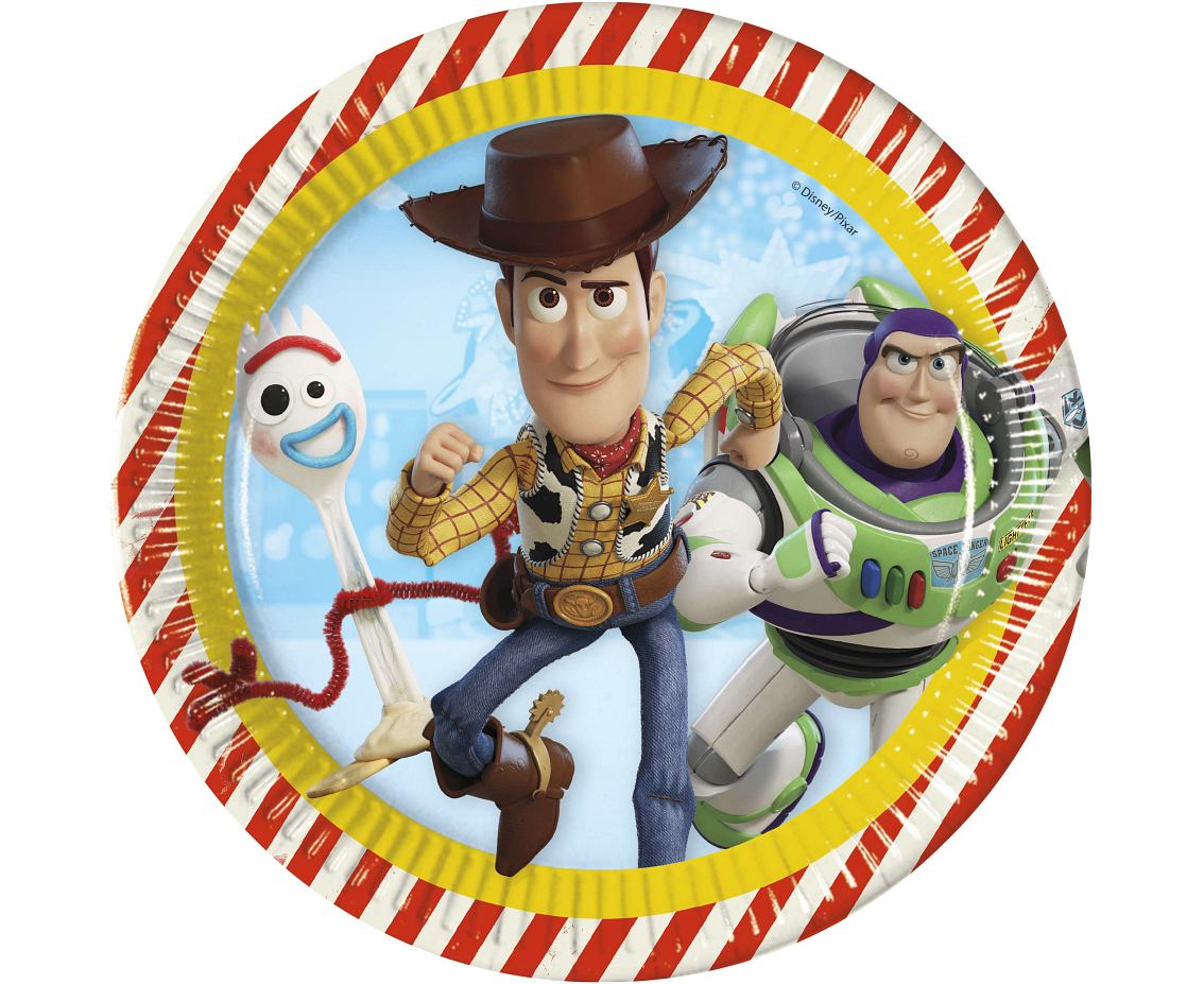 Papírové talíře "Toy Story 4" - 8 ks/23 cm