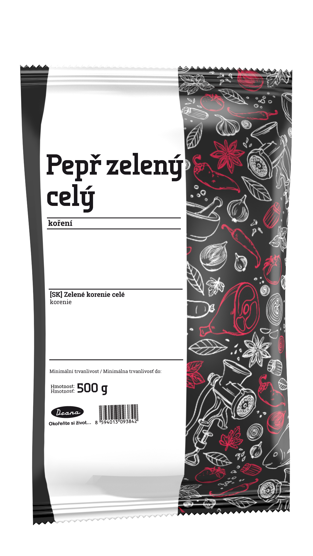 Pepř zelený celý 3kg