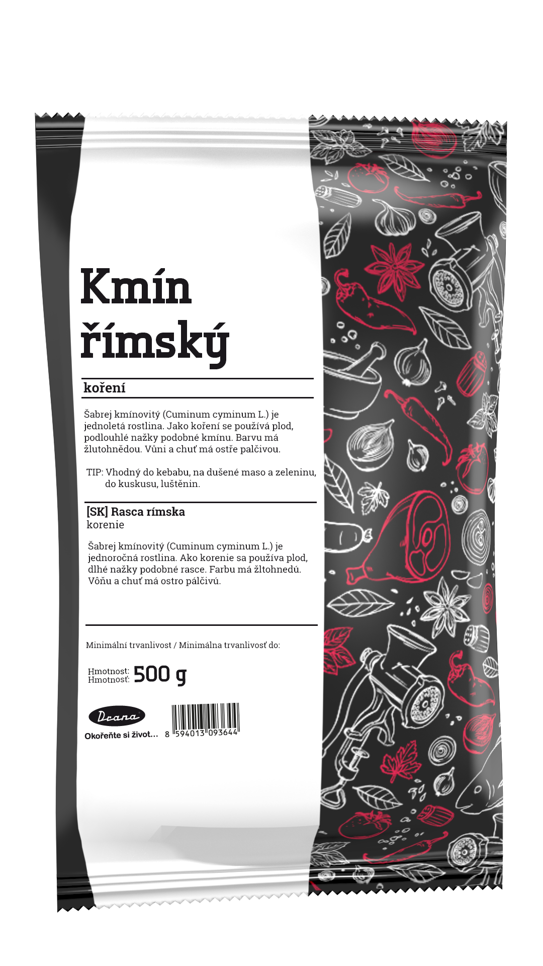 Kmín římský celý 500g