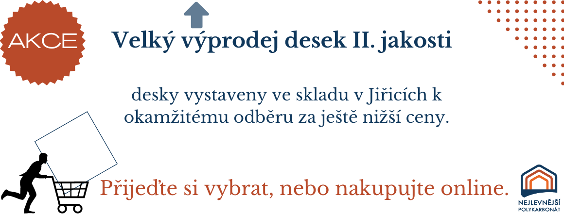 Výprodejové desky II. jakosti