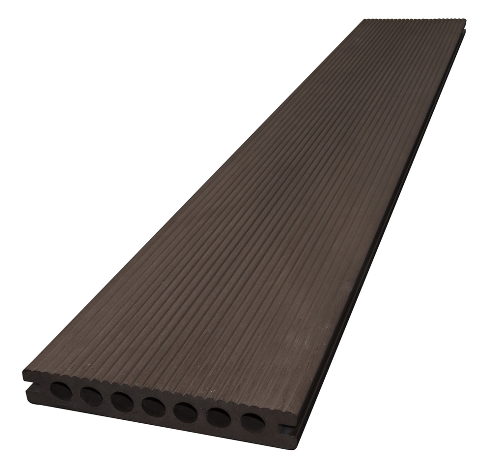 WPC terasové prkno Nextwood 3D line, barva wenge Délka: 2 metry, Rozměry a váha - délka 2000 mm: 25x150x2000 mm - 7300 g