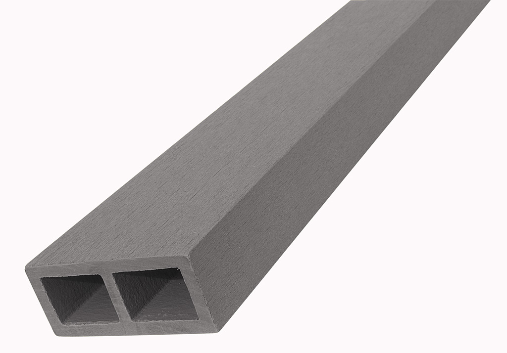 WPC vodorovný plotový nosník Nextwood - šedá Hmotnost:: 4,05 kg, Rozměry:: 88x38x2000 mm