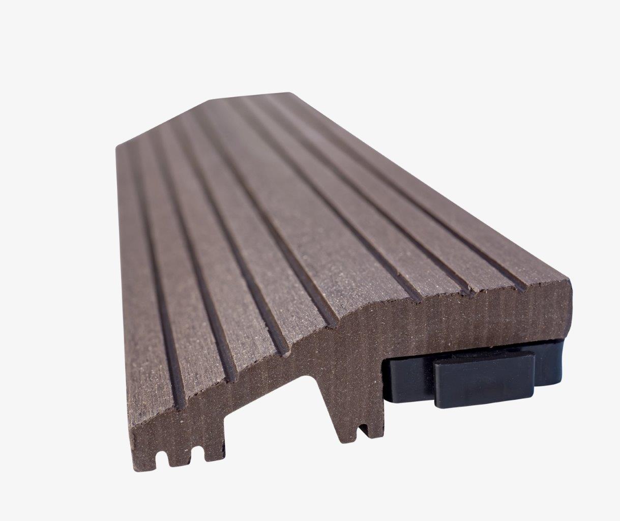 Nextwood WPC ukončovací lišta dlaždic, rovná, barva wenge Materiál: WPC, Rozměry: 300x75x24 mm