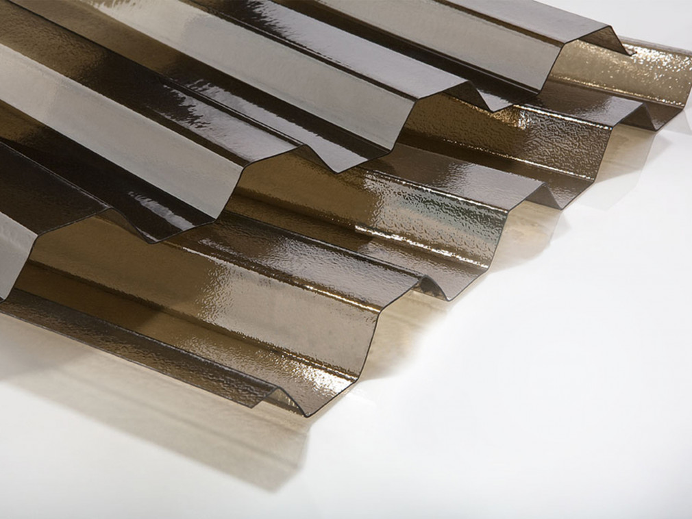 Trapézové desky jemná krupička - bronz Rozměry: 2,0 x 1,06 m