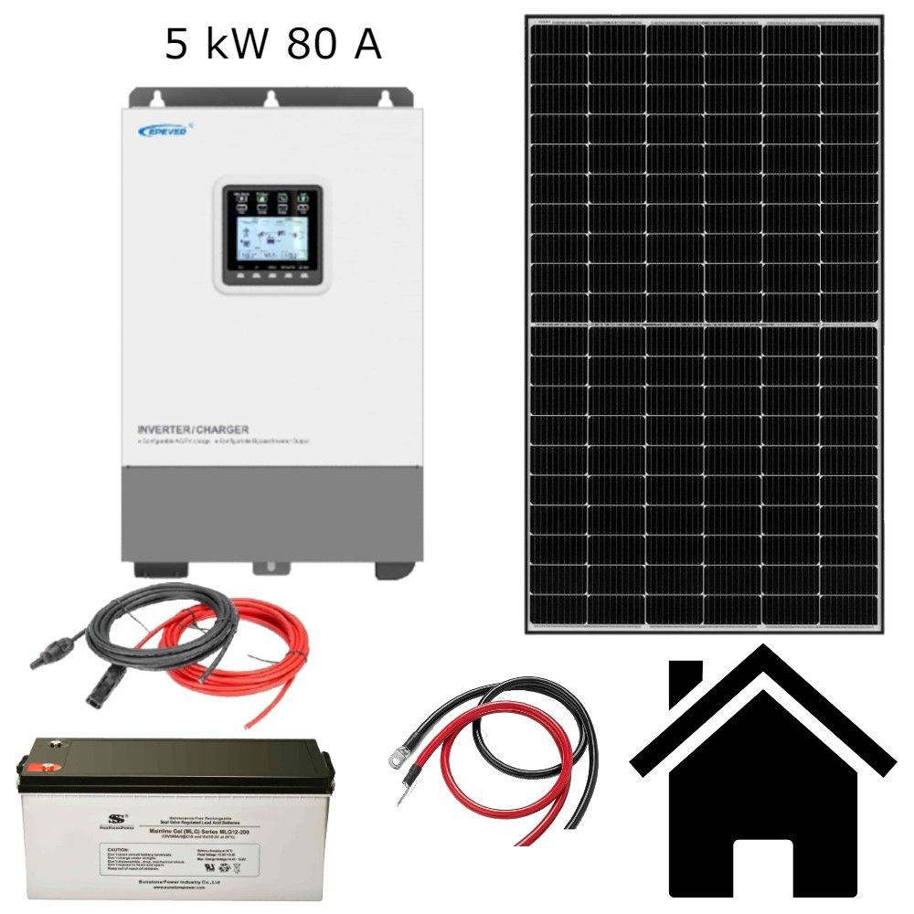 Solární sestava Hybrid II Počet FV panelů: 4 panely