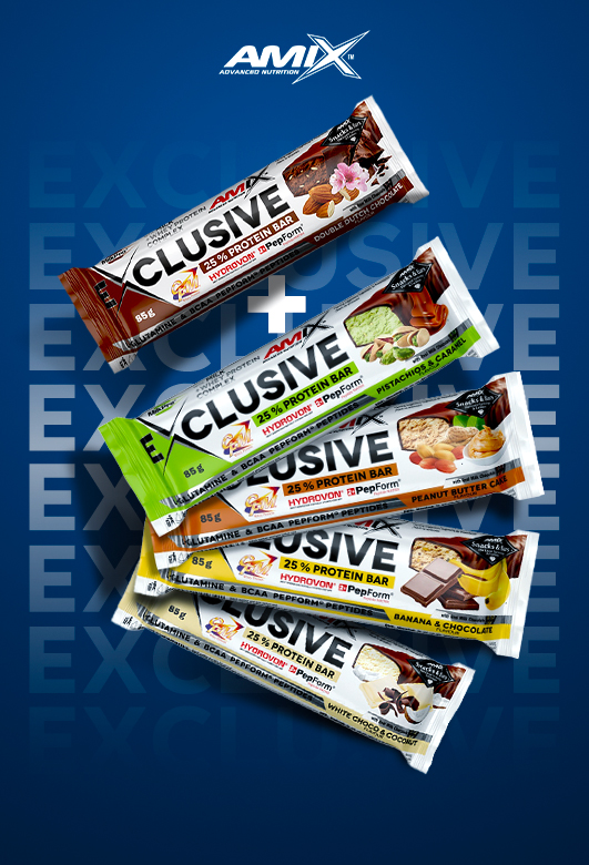 AMIX Exclusive Protein Bar 85 g 4 + 1 ZDARMA