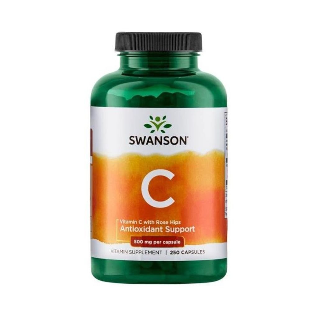swanson vitamin c 500 mg se sipkem 250 kapsli