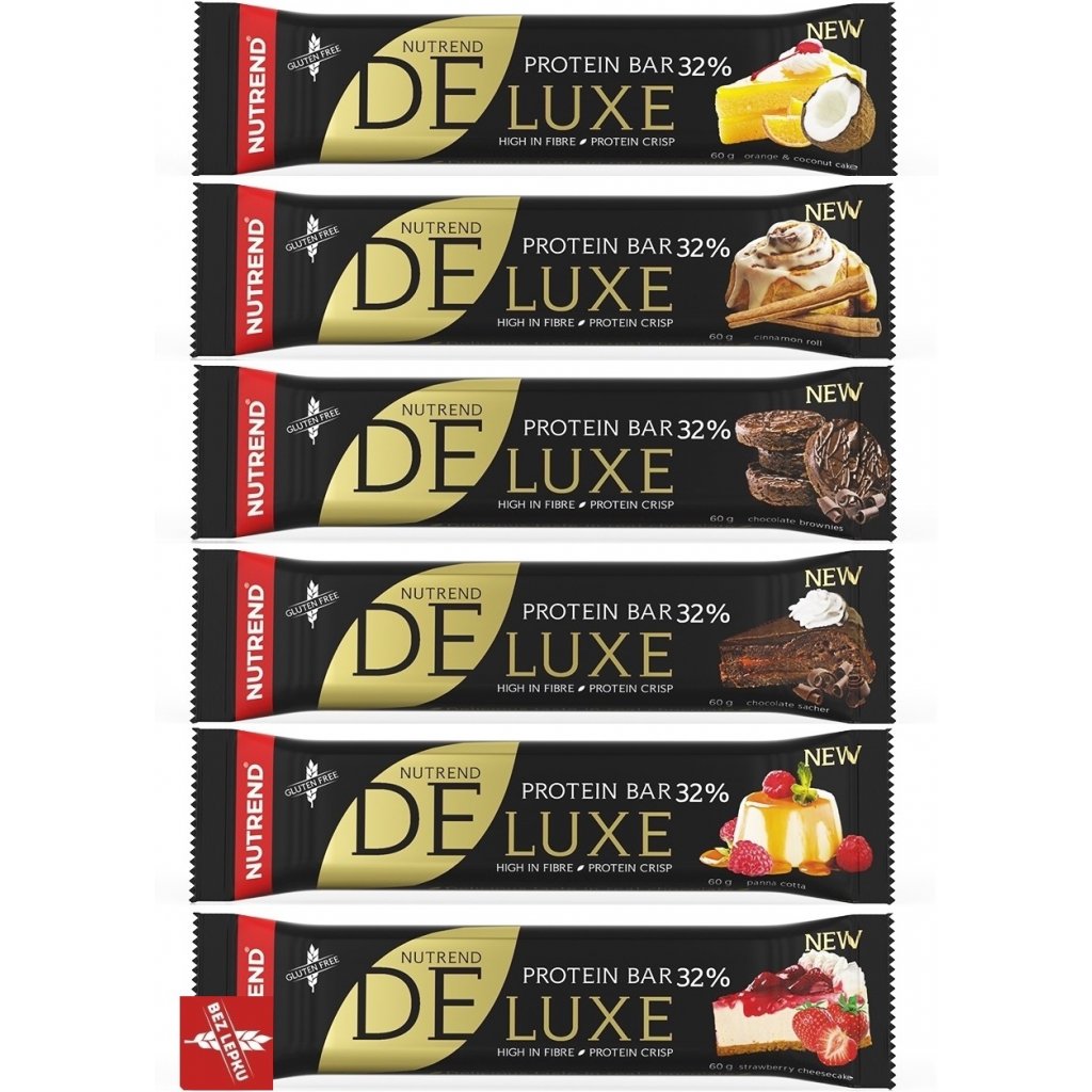 Nutrend Deluxe Protein Bar 60g (Příchuť Čokoládové brownie)