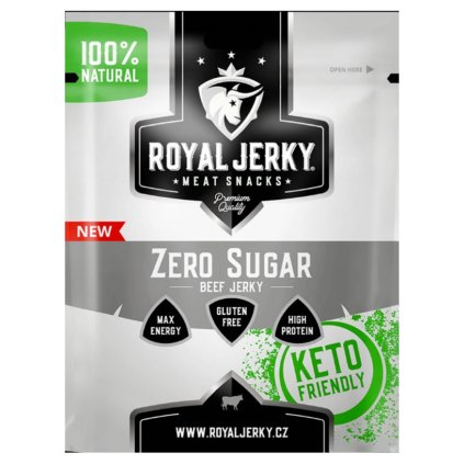 royal jerky hovezi susene maso zero sugar 22 g