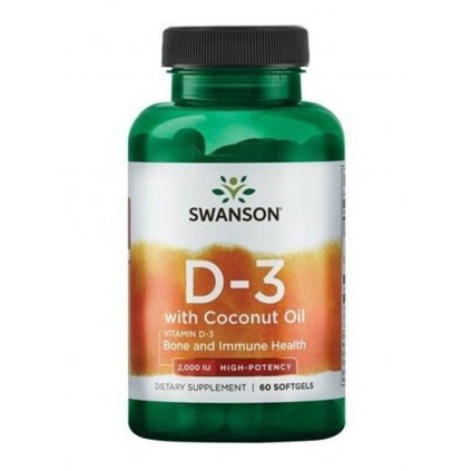 swanson vitamin d3 s kokosovym olejem 2000 iu