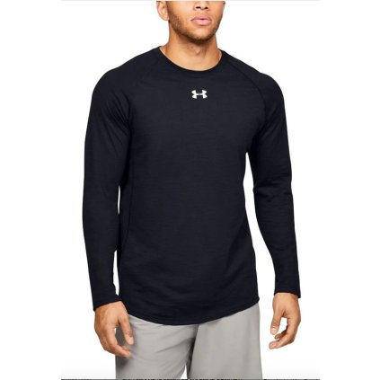 gymbeam panske tricko dlouhy rukav under armour cerna