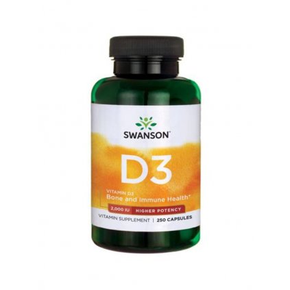 swanson vitamin d3 2000 iu s vyssi ucinnosti 250 kapsli
