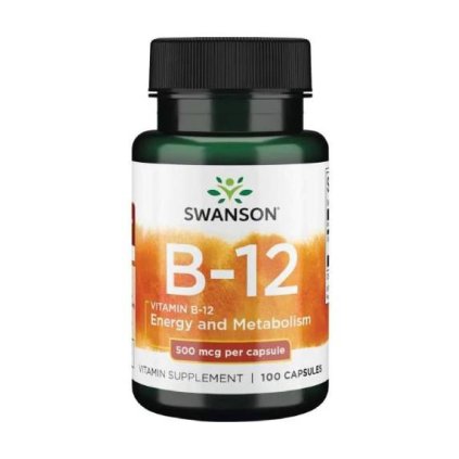 swanson vitamin b12 500 mcg 100 kapsli