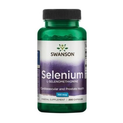swanson selenium l selenomethionine 100 mcg 200 kapsli