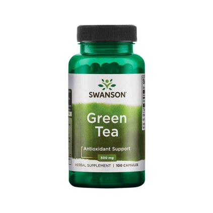 swanson green tea zeleny caj 500 mg 100 kapsli