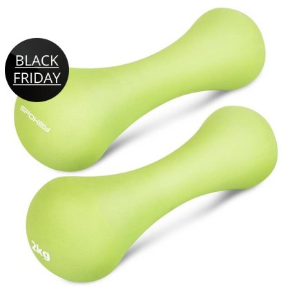spokey bone sada neoprenovych cinek 2x 2 kg zelene