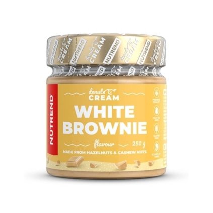 nutrend denuts lahodny orechovy krem white brownie 250g