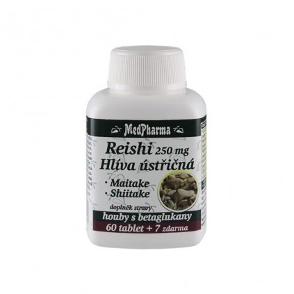 medpharma reishi 250 mg hliva ustricna maitake shiitake 67 tablet