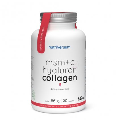 nutriversum msm vitamin c kyselina hyaluronova kolagen 120 kapsli