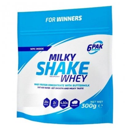 6pak nutrition milky shake whey 300 g