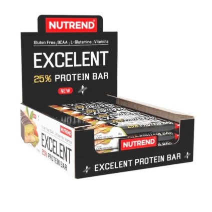 Nutrend Excelent Protein Bar BOX 18 x 85 g Mandle/Pistácie s pistáciemi