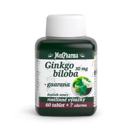 medpharma ginkgo biloba 30 mg guarana 67 tablet