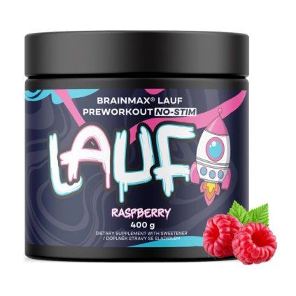 brainmax lauf pre workout stim free 400 g malina