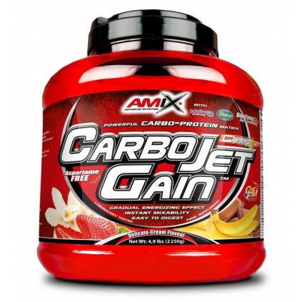 AMIX CarboJet Gain 4000g (Příchuť Jahoda)