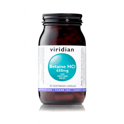 6638 betaine hcl 90 kapsli viridian