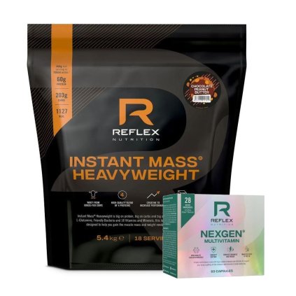 reflex nutrition instant mass gainer heavy 5400g nexgen