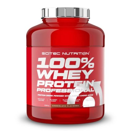 Scitec Nutrition 100% Whey Protein Professional 2350 g (Příchuť Bílá čokoláda/Jahoda)