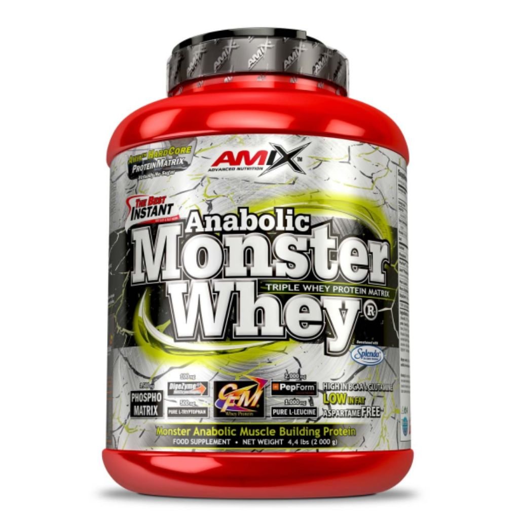 Amix Monster Whey 2000 g Příchuť: Malina