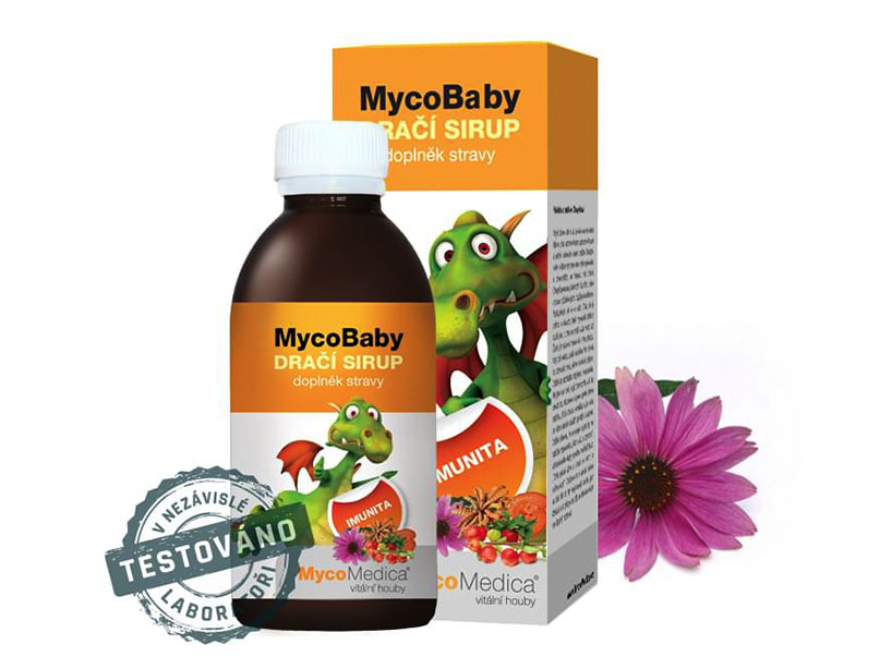 MycoMedica MycoBaby dračí sirup, podpora imunitního systému, 200 ml