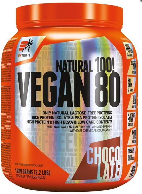 Extrifit Vegan Protein 80 1000 g Příchuť: Karamel