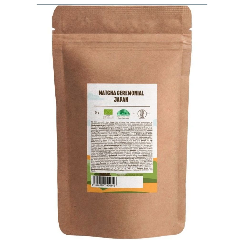 BrainMax Pure Čaj Matcha Ceremonial Japan BIO 50 g