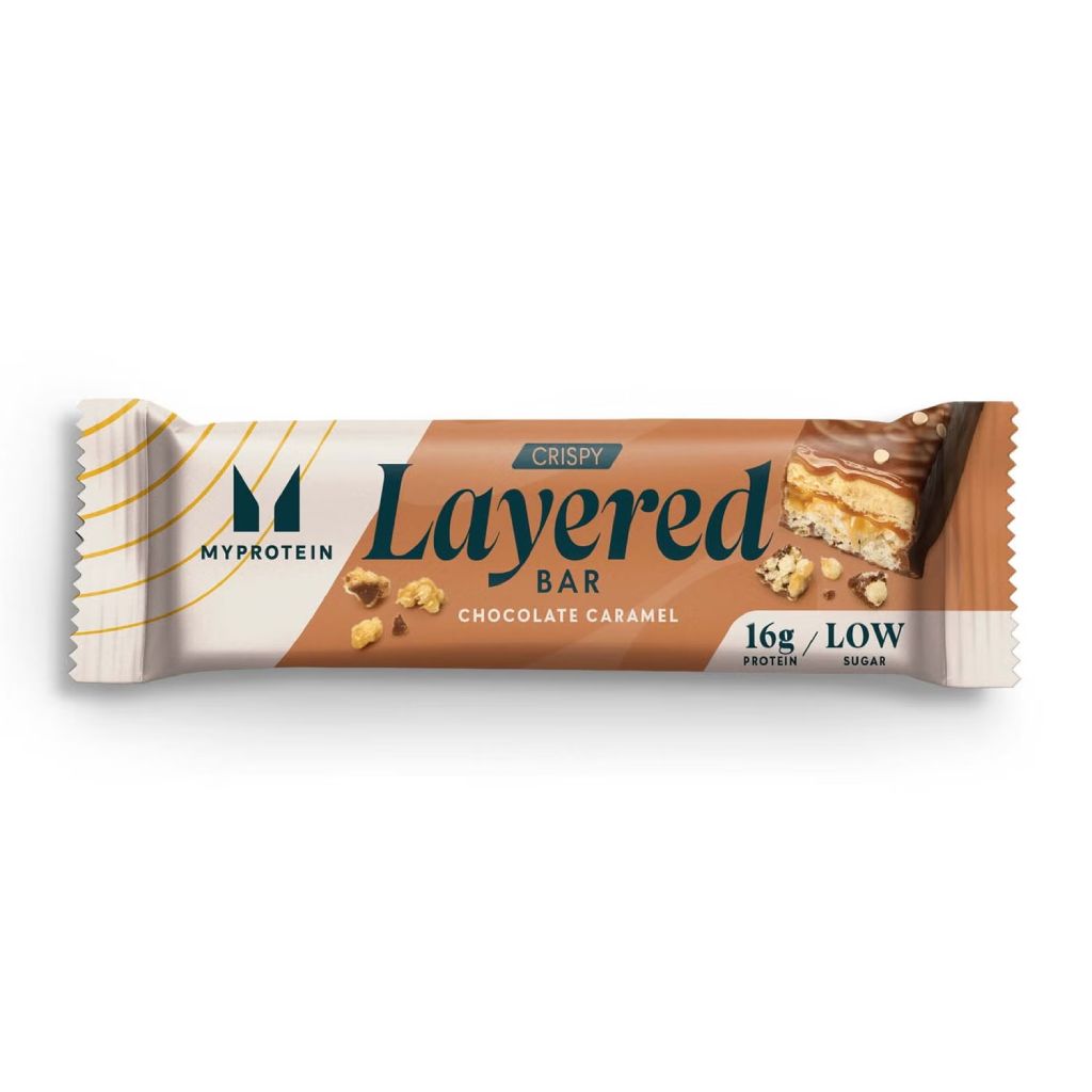 MyProtein Crispy Layered Bar, 58 g Příchuť: Čokoláda/Karamel
