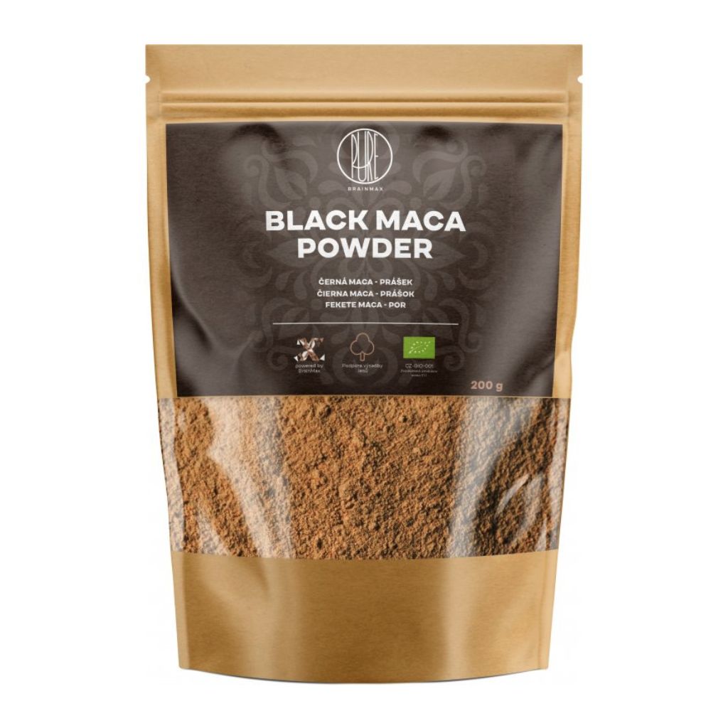 BrainMax BIO Maca černá, prášek 200 g