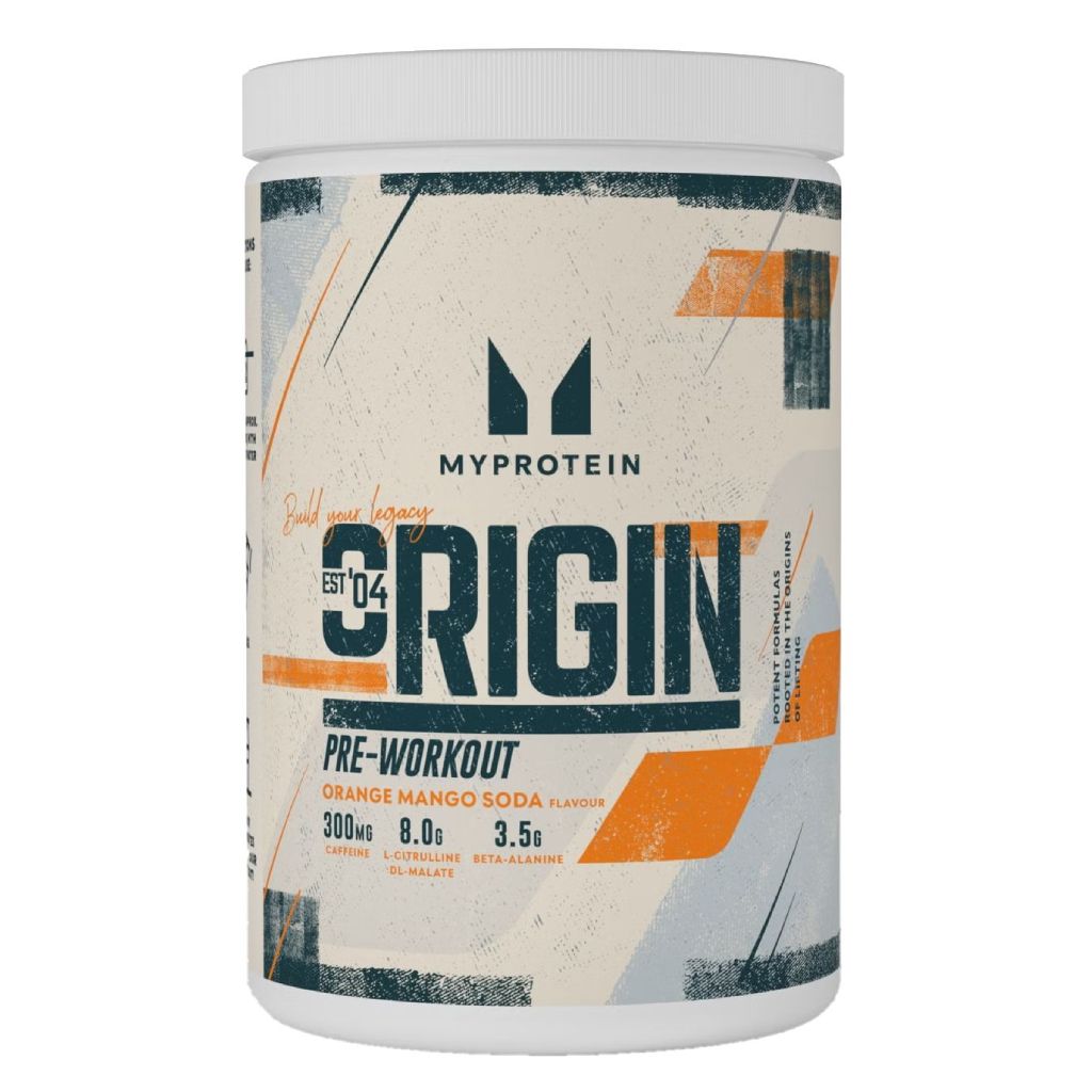 MyProtein Origin Pre-Workout, 600 g Příchuť: Pomeranč/Mango