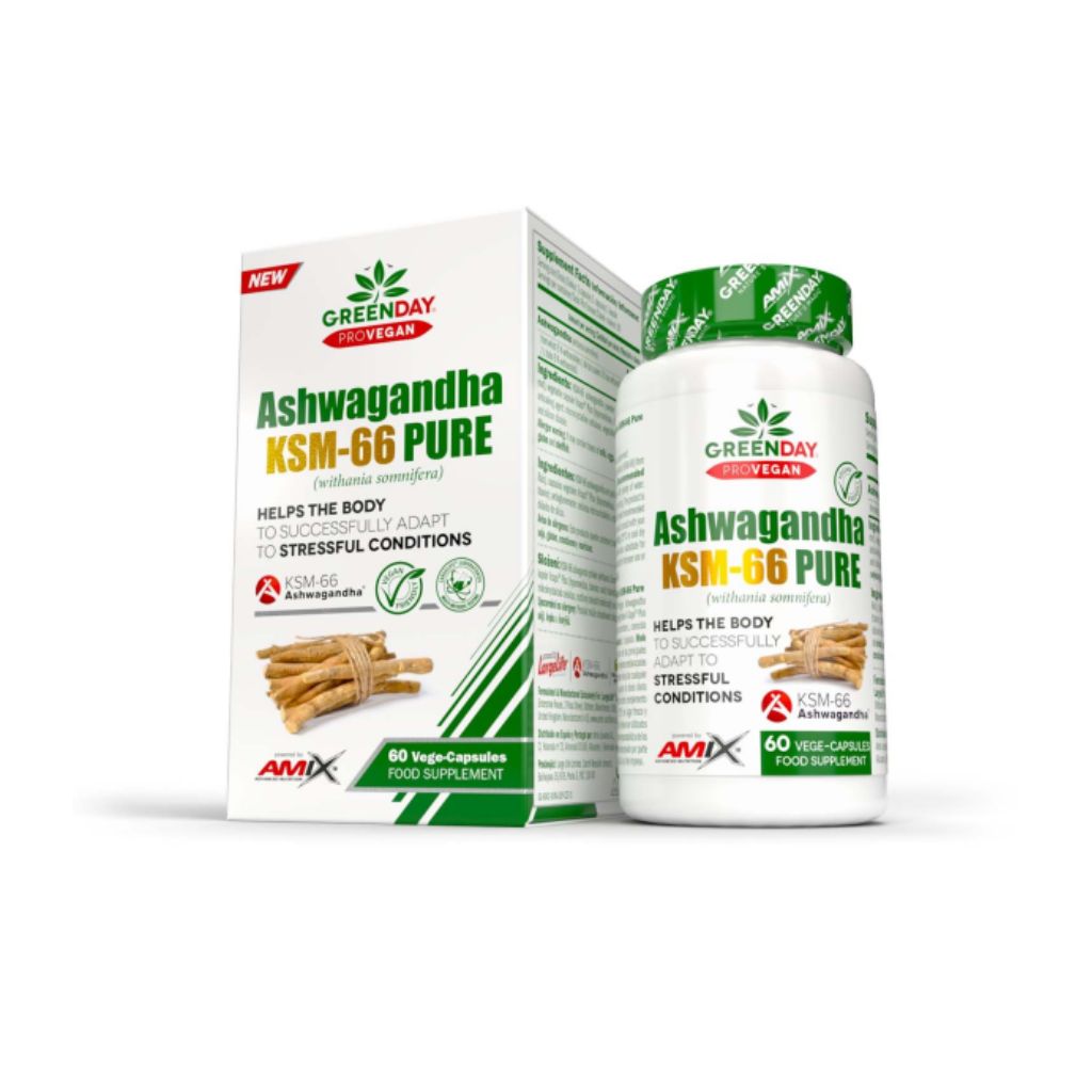 Amix Nutrition Amix GreenDay ProVEGAN Ashwagandha KMS-66 Pure 60 kapslí