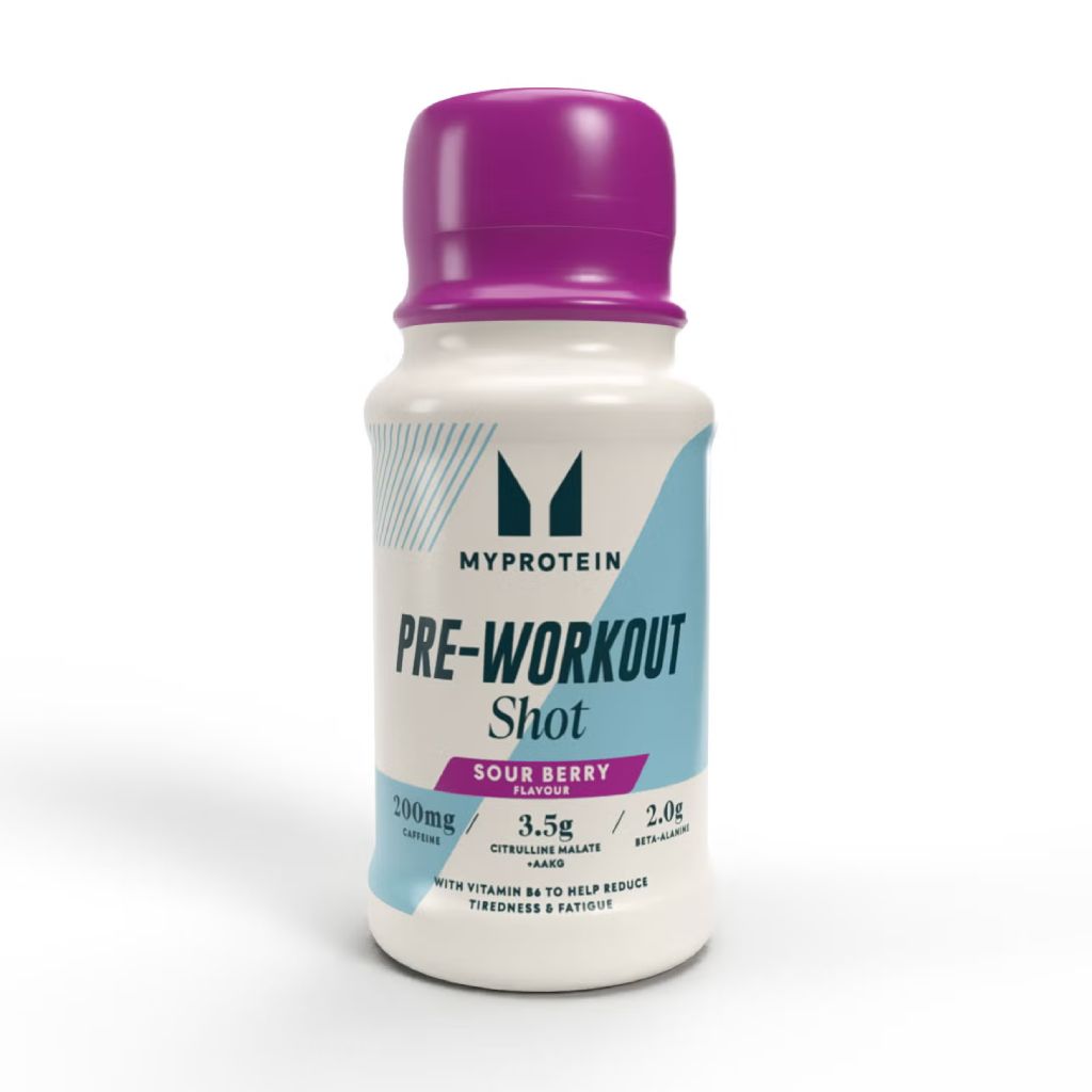 MyProtein Pre-Workout Shot, 60 ml Příchuť: Sour Berry Expirace 02/05/2025