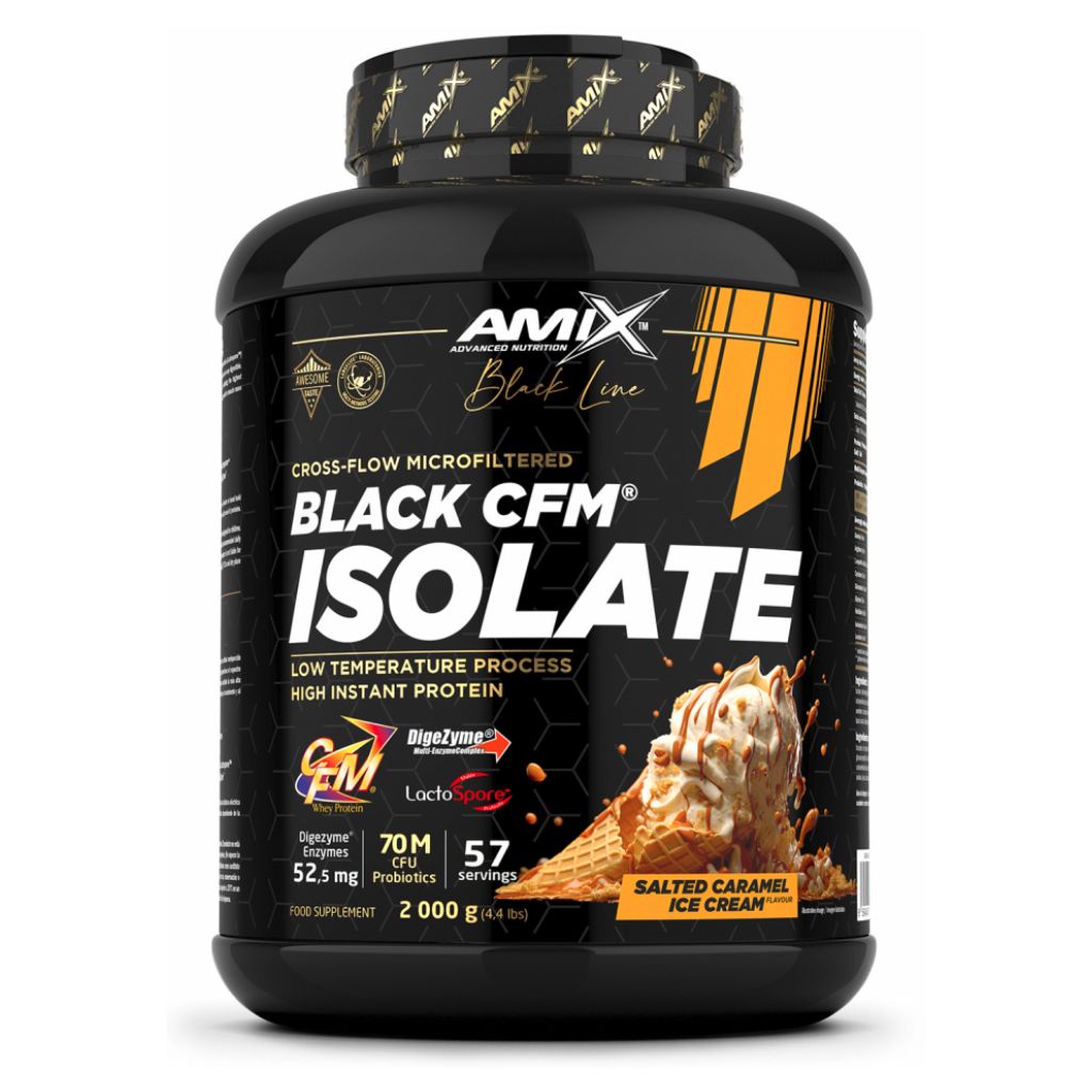 AMIX Black Line Black CFM Isolate Protein, 2000 g Příchuť: Čokoládový dort