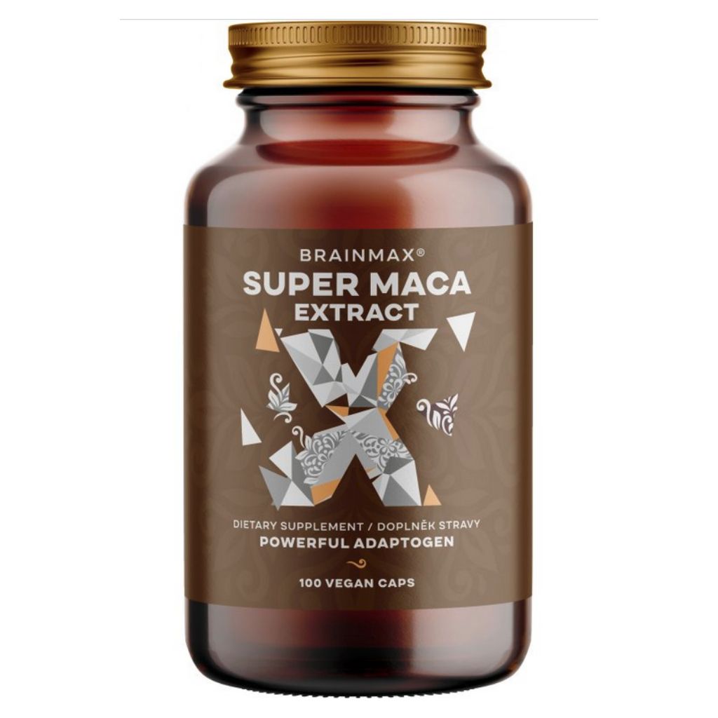 BrainMax Super BIO Maca extrakt 700 mg, 100 kapslí