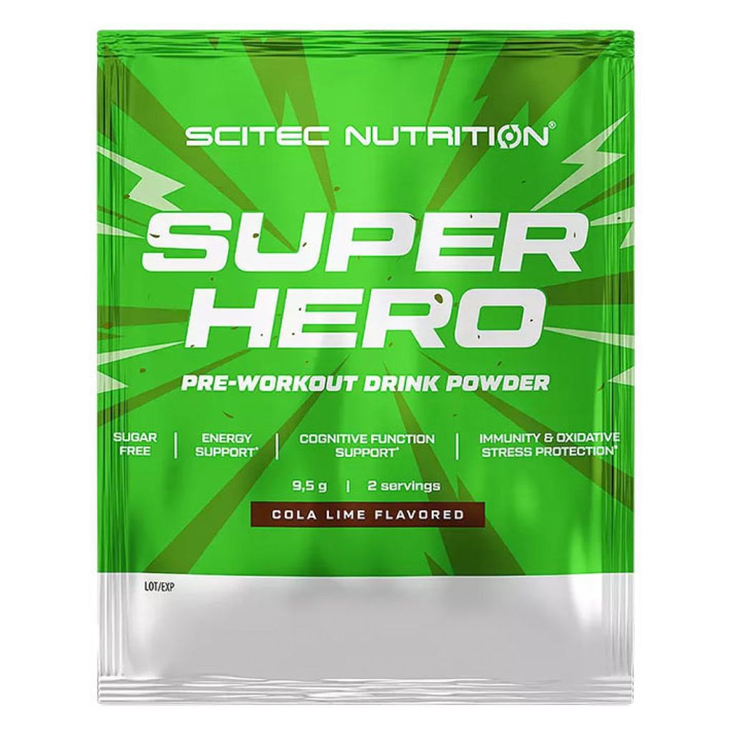 Scitec Nutrition SuperHero Pre-Workout, 9,5 g Příchuť: Cola/Limetka