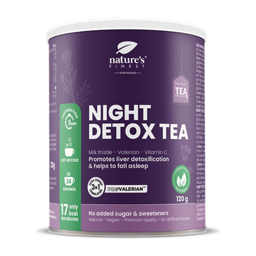 NutrisSlim Night Detox Tea, Podpora jater a spánku, 120 g