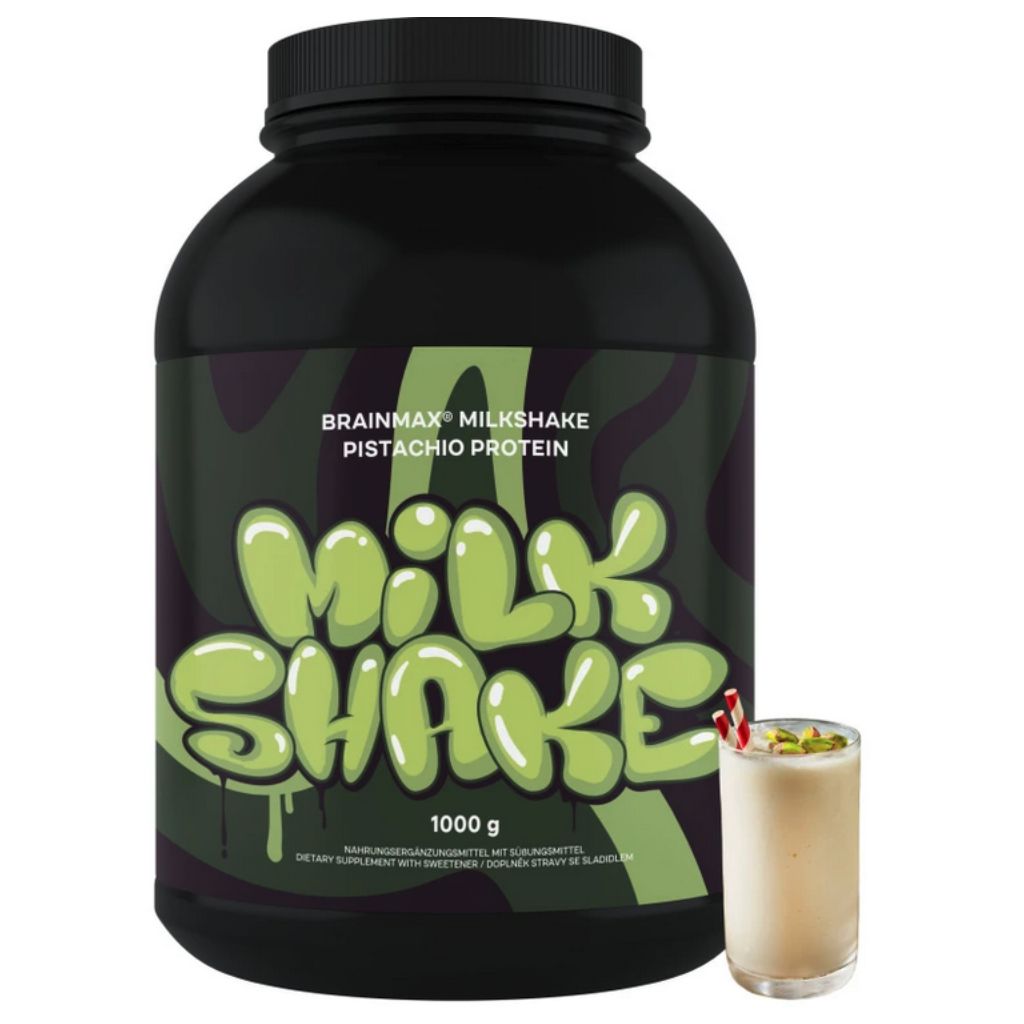 BrainMax Milkshake Whey Protein, 1000 g Příchuť: Pistácie Expirace 14/04/26