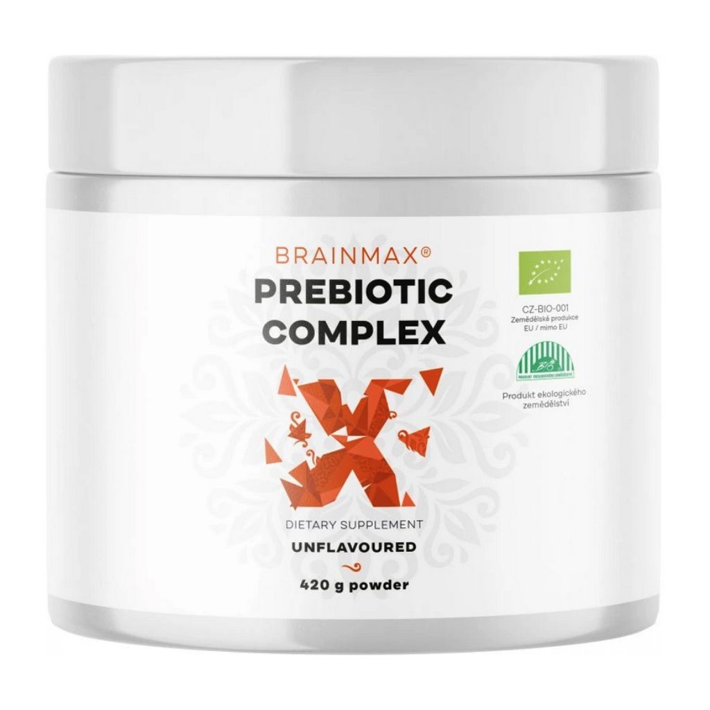 BrainMax Prebiotic Complex, Prebiotická směs, BIO, 420 g - EXP 18/08/26
