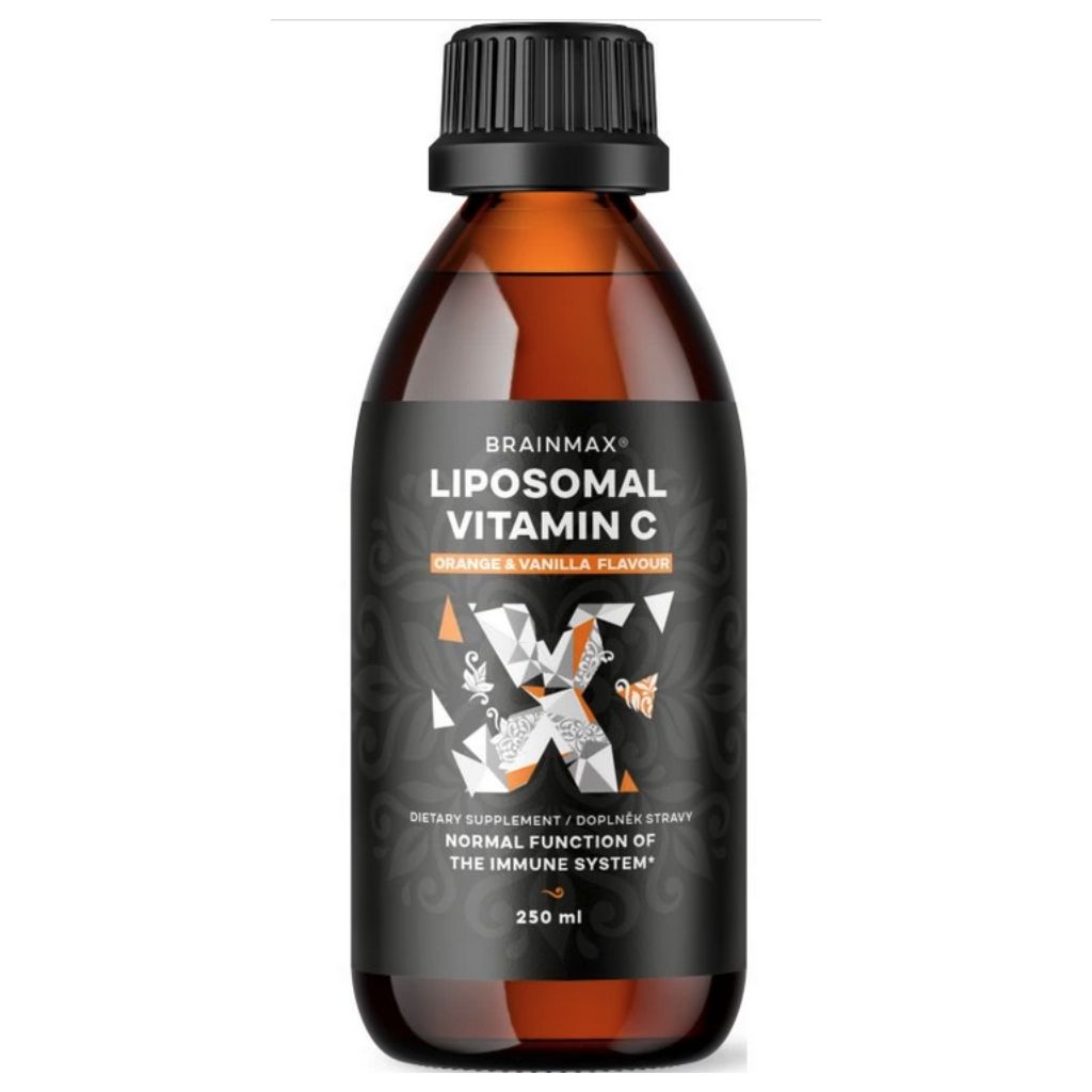 BrainMax Liquid Liposomal Vitamin C, Lipozomální Vitamín C 500mg 250ml